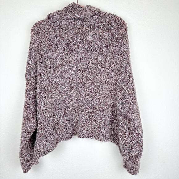 Free People BFF Cowl Neck Sweater Grape Hyacinth Size S Slouchy OB1032730 - Picture 7 of 7